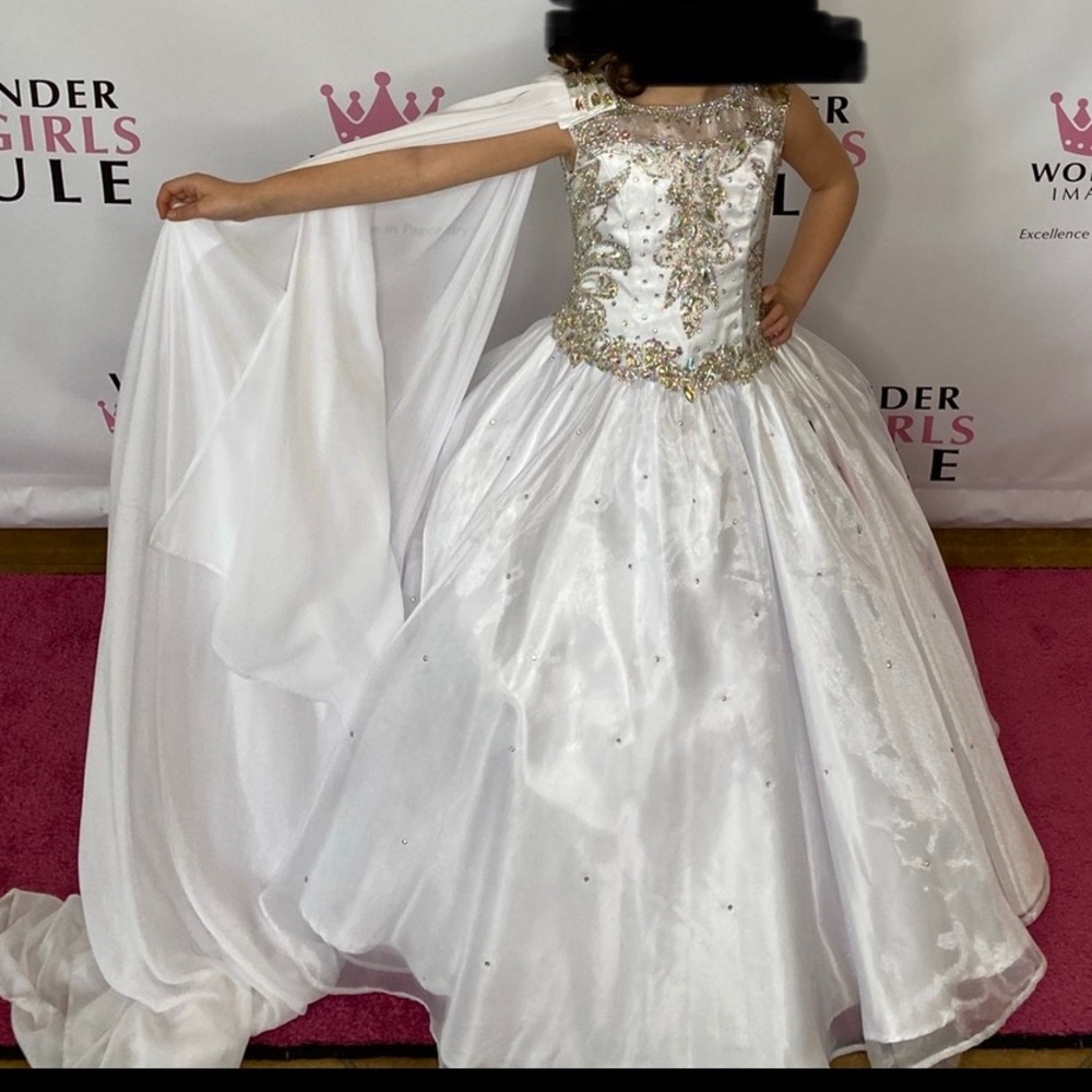 Little Rosie pageant dress with cape